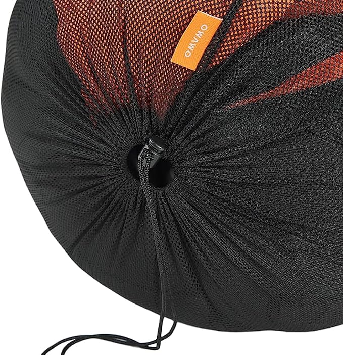 2Pcs 100L Mesh Sleeping Bag Storage Sack Stuff Sack Mesh Laundry Bag Drawstring Bag，Tear-Resistant Polyester Mesh,300D Oxford Bottom,Anti-Dirt and Water-Resistant.