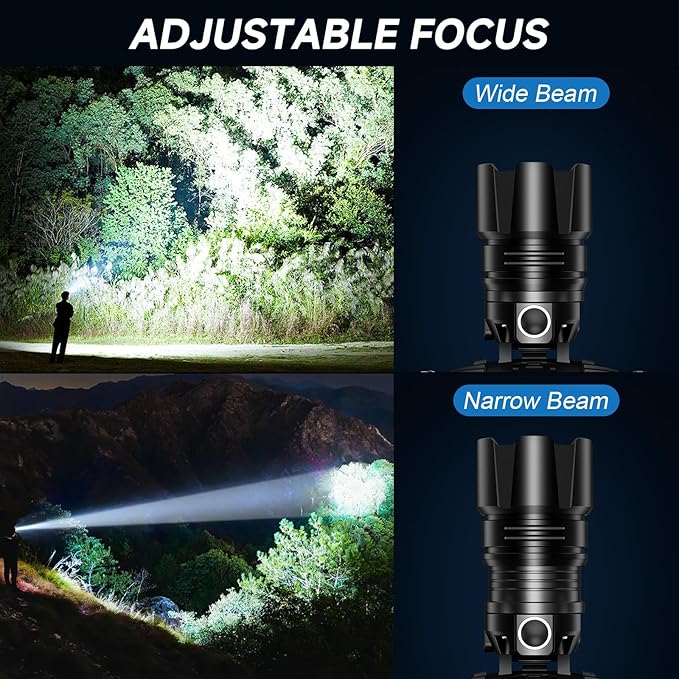 2Pack Headlamp Rechargeable, 99000 LM Super Bright LED Head Lamp with 3 Modes, 90° Adjustable Head Lights for Forehead, 20+Hrs Runtime & IPX6 Waterproof HeadLamps for Camping Running
