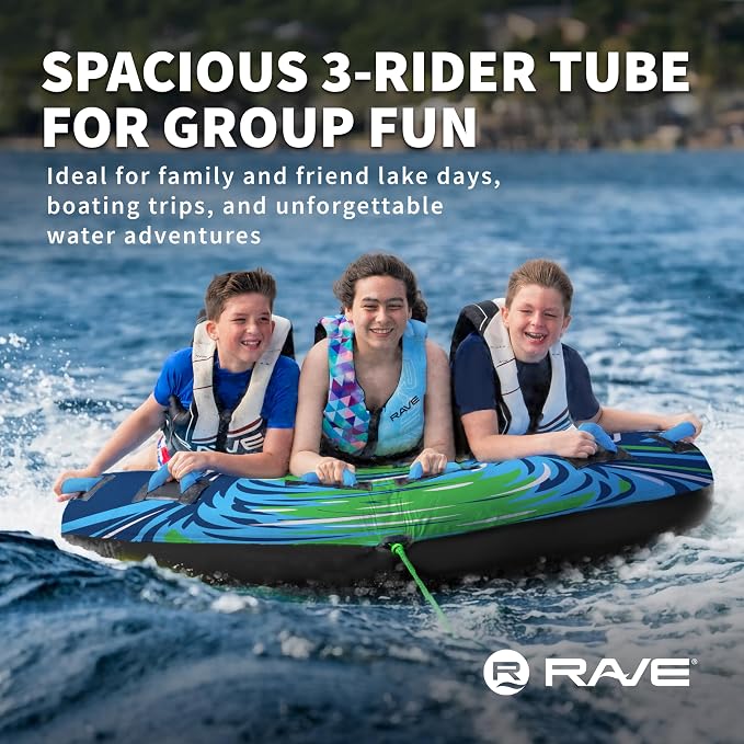 Rave Sports Super Storm 3-Person Towable Boat Tube
