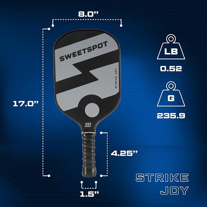 Strike Joy Pickleball Paddle | USAPA Approved | Lightweight Pickle Ball Racket