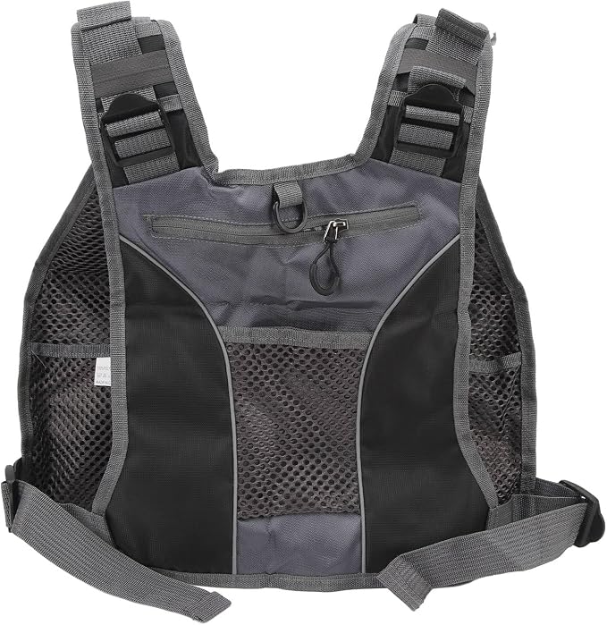 Fly Fishing Vest, Multi Pockets Lightweight Mesh Vest with Adjustable Straps for Men and Women, Breathable Fishing Gear for Trout Travel