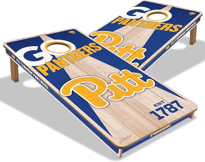 YouTheFan NCAA 2’ x 4’ Professional Wood Cornhole Game