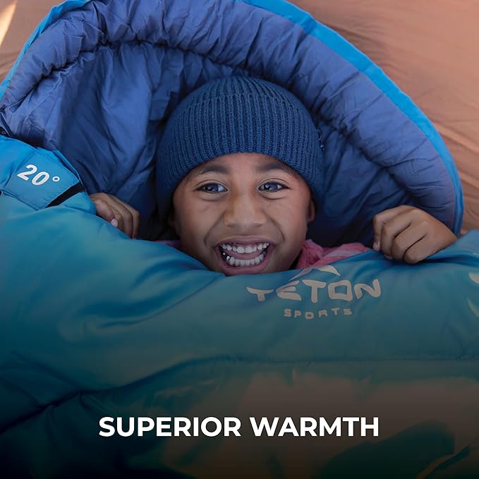 Teton Celsius XXL Sleeping Bag, Cold Weather Sleeping Bags for Adults and Kids, Camping Made Easy and Warm. Compression Sack Included