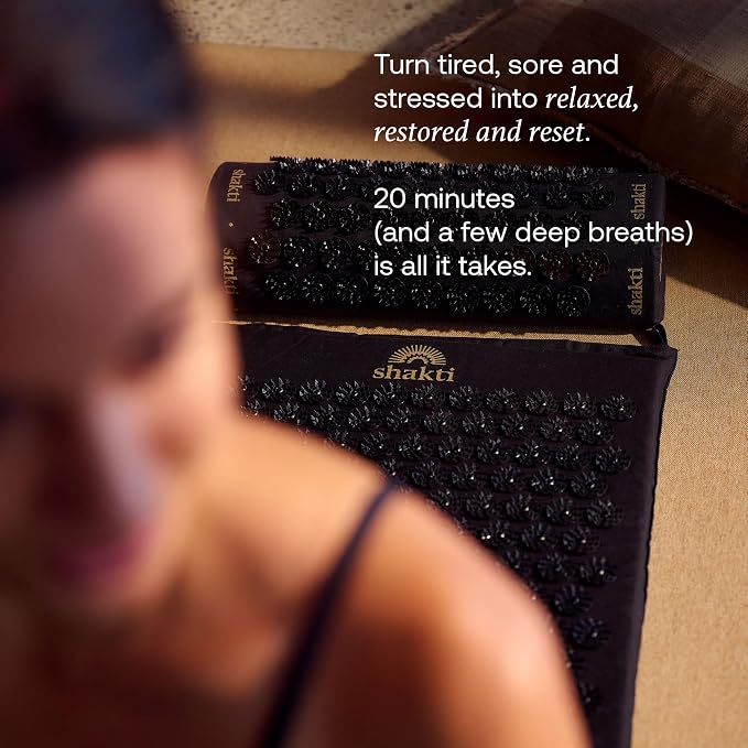 ShaktiMat Acupressure Mat for Relaxation, Massage Muscles, Aid Sleep & Unlock Inner Tension, Similar to Acupuncture, No Needles Required