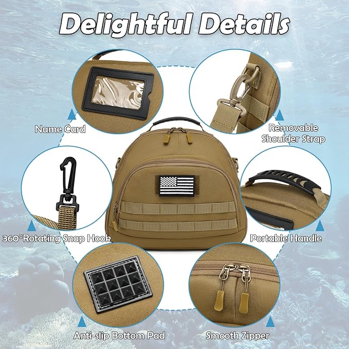 Scuba Regulator Bag - Tactical Style Diving Regulator Protective Bags Protecting and Storage Diving Gear with Adjustable Shoulder Strap