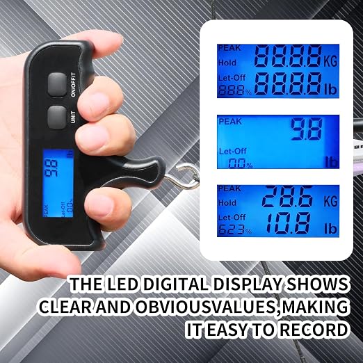 Bow Scale Equipped with Peak Holding Display Capable of Measuring110lb/50kg | Durable And Sturdy, With Precise Measurement