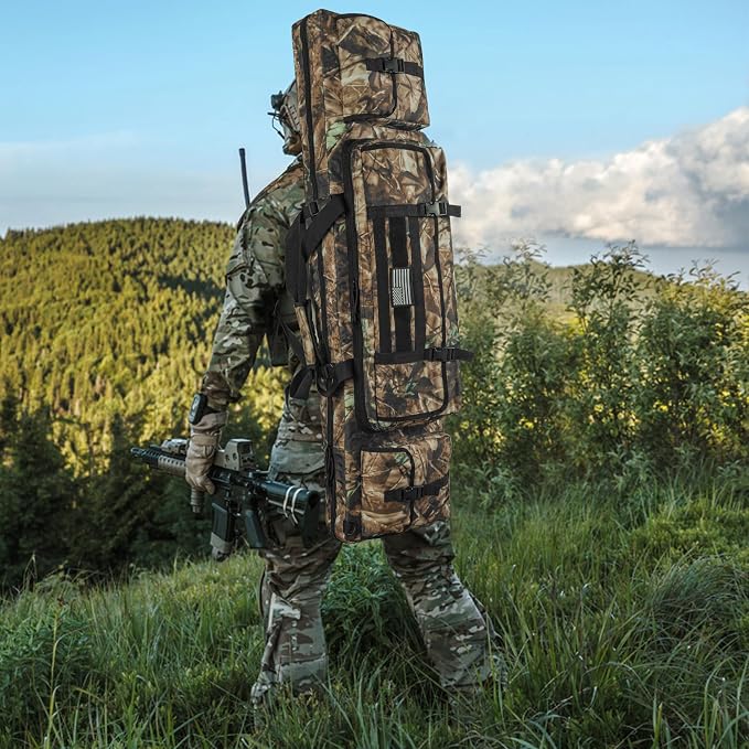 28" 32" 36" 42" 46" 48" 51" 55" Soft Double Rifle Bag, Portable Long Rifle Bag for Outdoor Hunting Shooting, Gun Case Storage & Transportation, with Multiple Colors