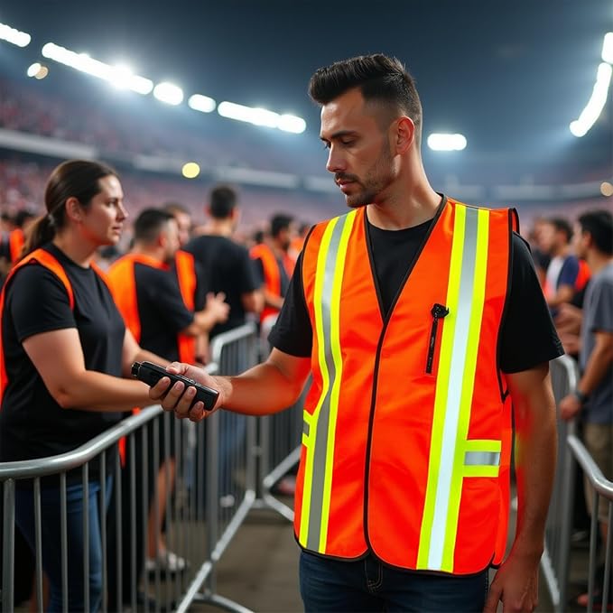 G & F Products High Visibility Reflective Safety Vest, One Size, Machine Washable Work Vest for Jobsite Safety