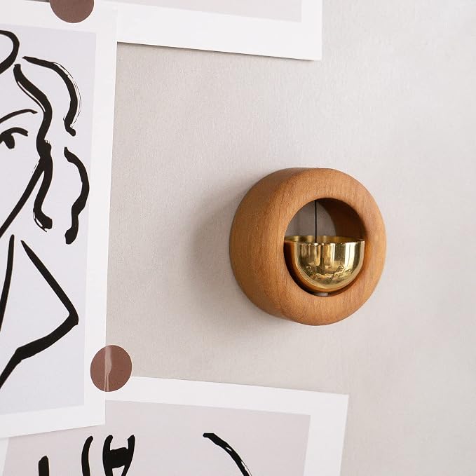 Shopkeepers Bell for Door Opening - Magnetic Attached Doorbell Chime for Business - Unique Office Ornaments and Hanging Decoration for Entrance, Fridge Sticker and Barn Door - Creative Present