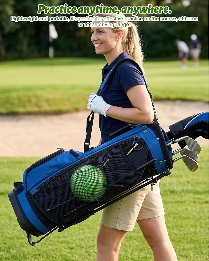 Golf Grip Trainer, Golf Training Aid Ball, Golf Swing Trainer for Arm Swing | Connected-arm feedback,compact path control,muscle memory reinforcement,separation reminder,portable warm-up design