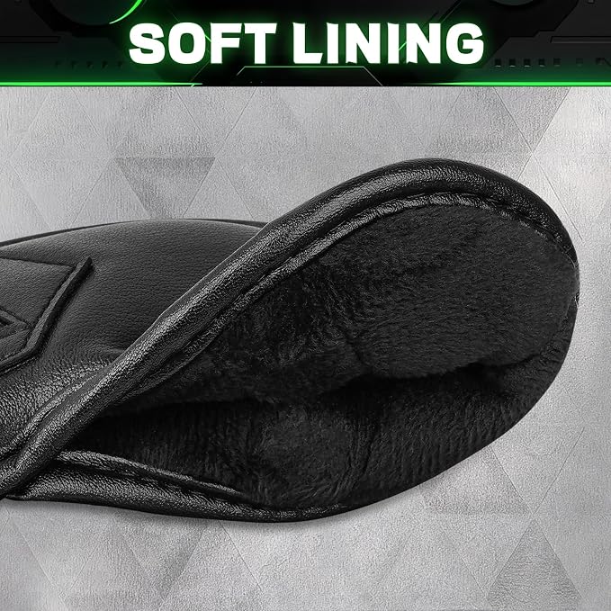 Magnetic Golf Iron Covers Set 10 Pcs Golf Iron Headcovers PU Leather Easy Off/On Protective Cover