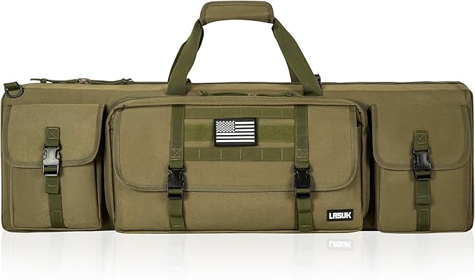 28" 32" 36" 42" 46" 48" 51" 55" Soft Double Rifle Bag, Portable Long Rifle Bag for Outdoor Hunting Shooting, Gun Case Storage & Transportation, with Multiple Colors