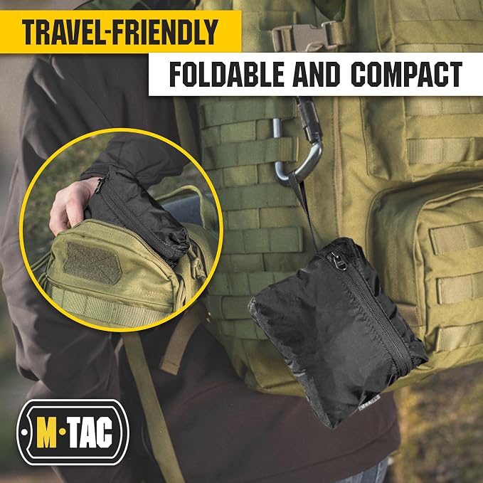 M-Tac Backpack Rain Cover Waterproof - Bag Rain Cover - for Hiking Travel Camping Military