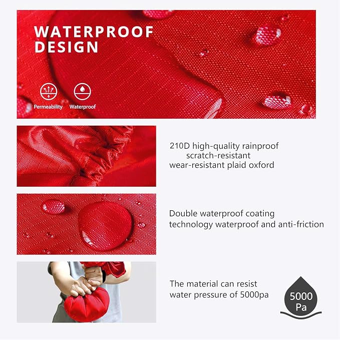 Waterproof Backpack Rain Cover,8000mm Waterproof Level,Upgraded with Reflective,Anti-Slip Cross Buckle Straps,Ultra-Strong Multilayer Structure for Hiking,Biking,Camping,Outdoor, Traveling