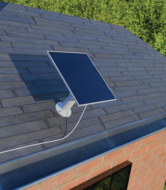 Lorex Solar Panel for Battery-Operated Cameras | 4.5 Watt | USB C and Micro-USB Adaptor | High-Efficiency | Non-Stop Power | Weatherproof | Flexible Setup