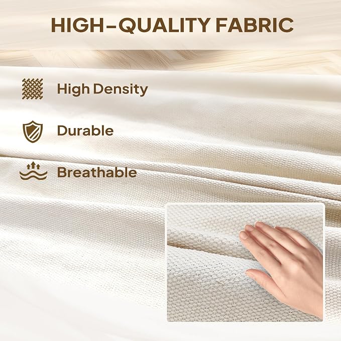 ANYOO Cotton Hammock Portable Camping Hammocks for Hanging Sturdy Garden Comfortable Fabric Hammock with Tree Straps Up to 660lbs with Travel Bag for Camping Outdoor/Indoor Patio Backyard