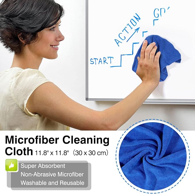 Comix Whiteboard Cleaner, 8.5oz Dry Erase Cleaner, Non-Toxic White board Cleaning Spray, 4 Pack