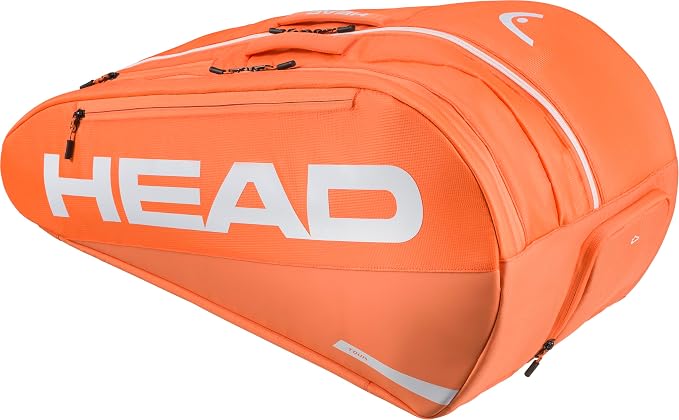 HEAD Tour Racquet Bag L (9R) Tennis Bag - Holds Up to 9 Racquets, CCT+ Climate Control Technology, 2 Main Compartments, Shoe Pocket & Backpack Carry System
