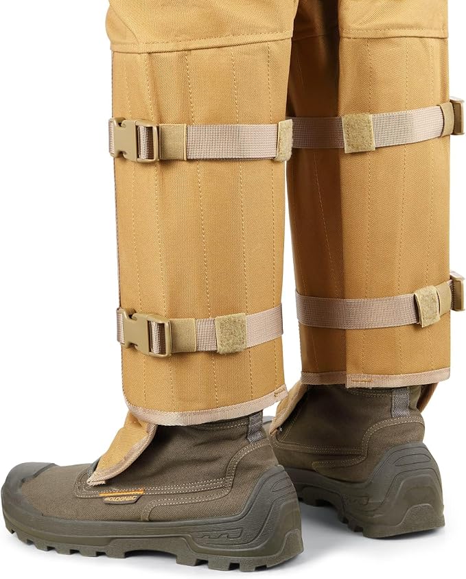 Snake Chaps: Snake Gaiters for Men Offer Snake Bite Protection from Ankle to Thigh
