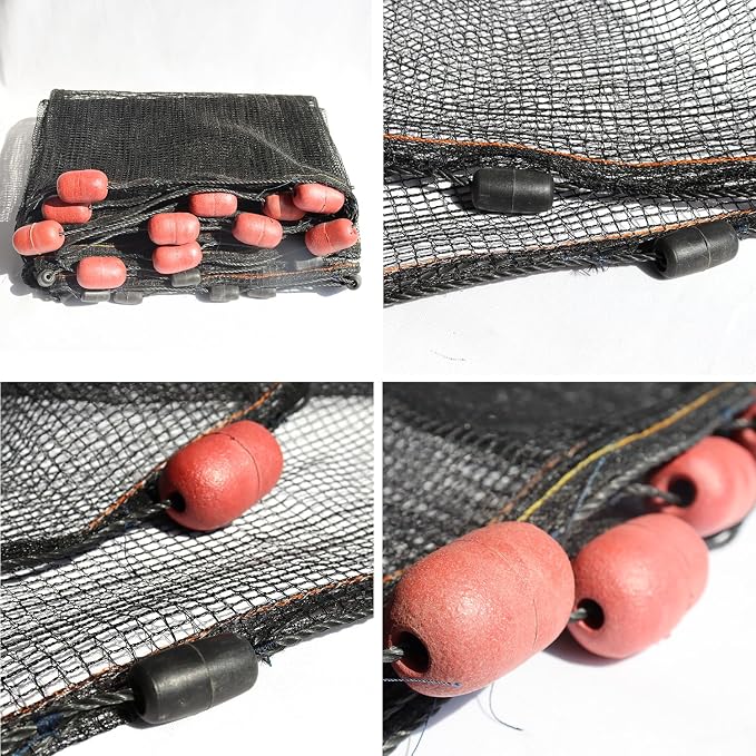 BasicGear Professional Seine Net | 5 to 50 ft | Ultra Strong | Maximizes Catch | Ideal for Both Commercial and Recreational Fishing