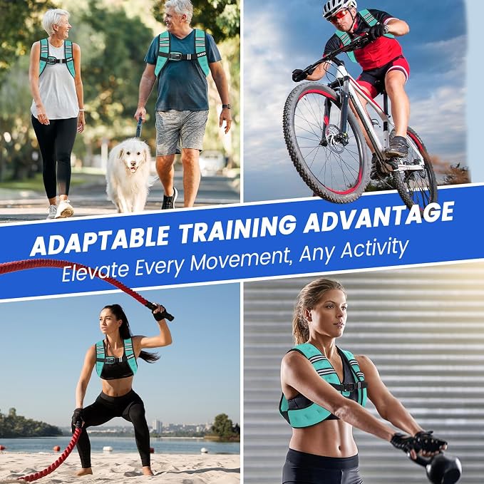 Weighted Vest Woman 6/8/12/16/20/25/30lb Weight Vest for Women Men Body Weight Vests for Walking Strength Training Running Workout Jogging Fitness