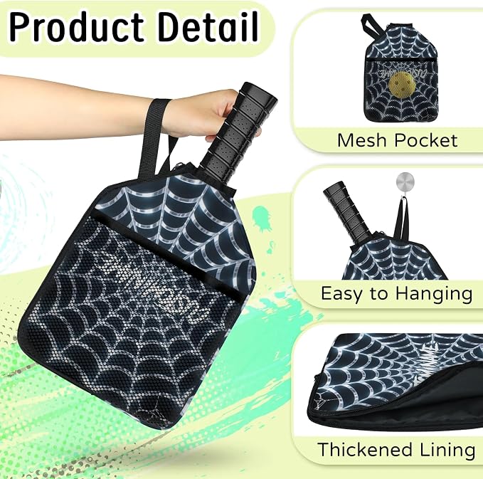 Personalized Pickleball Paddle Cover, Robust & Waterproof Custom Pickleball Paddle Case for Ultimate Protection