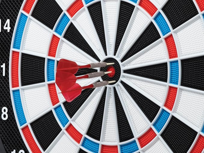 Viper Showdown Electronic Dartboard, 15.5 in Regulation Target, 32 Games, 590 Options, Battery Powered, 6 Darts Included, Black