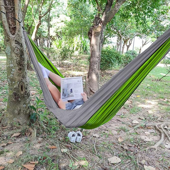 Forbidden Road Camping Hammock 400lbs Capacity Portable Hammock for Outside, Backyard, Travel, Backpacking, Beach