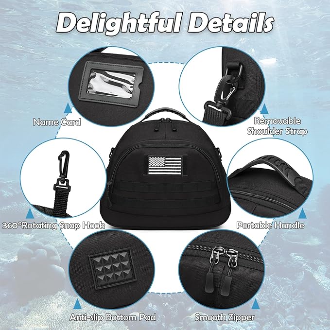 Scuba Regulator Bag - Tactical Style Diving Regulator Protective Bags Protecting and Storage Diving Gear with Adjustable Shoulder Strap