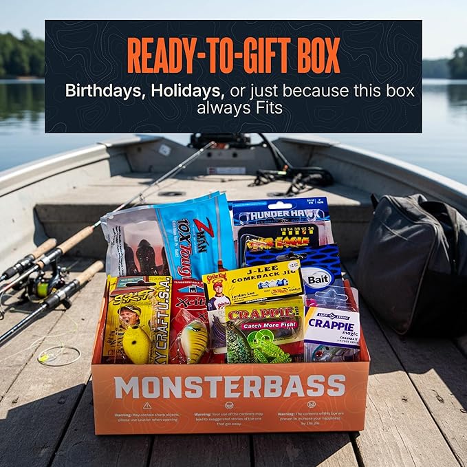 Mystery Fishing Tackle Box, Multi-Species Box for Freshwater Anglers | Includes Professional Bass, Panfish, Trout and Pike Lures. a Premium Fishing Gift for Men and Freshwater Anglers