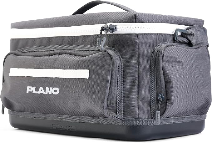 Plano Weekend 3700 Tackle Bag, Cutting-Edge Fishing Tackle Bag, Molded Waterproof Base, Spacious Storage, Die Cut Tool Sleeves, Daisy Chain Attachment Points