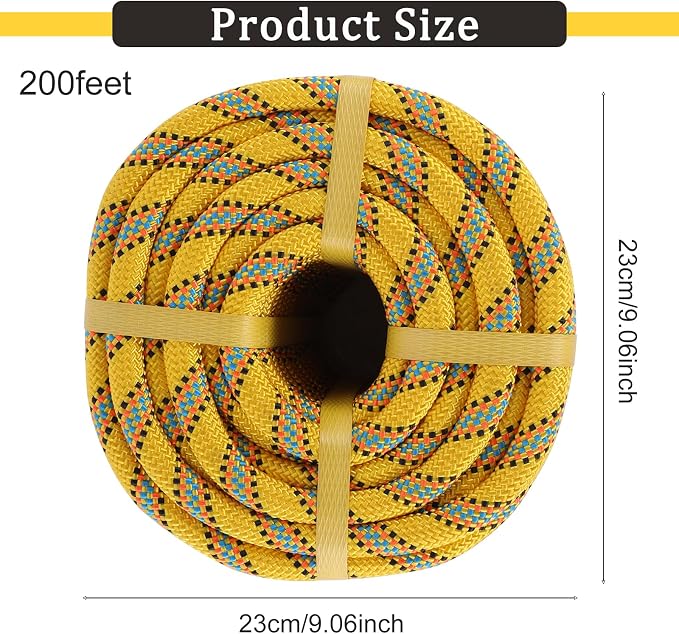 Arborist Rope Climbing Rope Arborist Rigging Rope 48 Strands Tree Rope 1/2 Inch Rope for Climbing Tree Swing Pulling Sailing