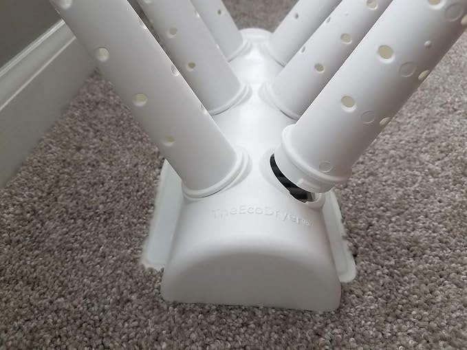 Green Glove Dryer for Hats, Gloves, Shoes & More (Eco Dryer White W/2 Extension Nozzles)