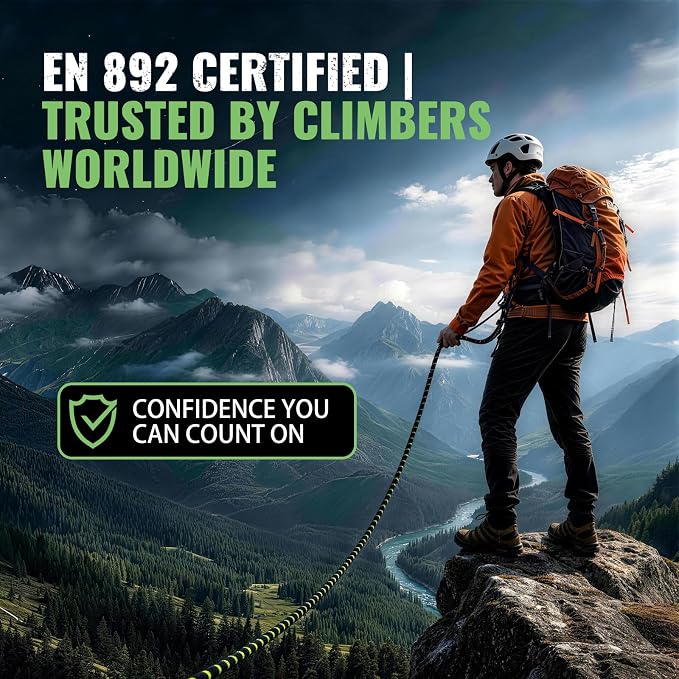 1/2Inch Arborist Rope 150Ft - 9000lbs Heavy Duty Nylon Rope Rappelling Rope, Double Braided Arborist Bull Rope for Tree Work, Hiking, Rigging, Pulling, Swing, Caving, Sailing - Army Green