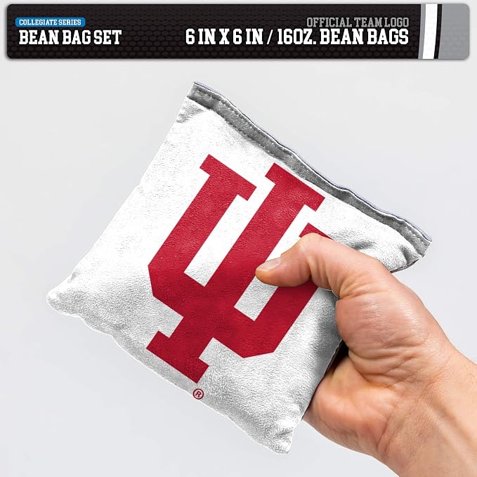 NCAA College Dual Sided Bean Bags by Wild Sports, 8 Count, Premium Toss Bags for Cornhole Set - Great for Tailgates, Outdoors, Backyard