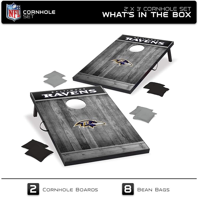 Wild Sports 2'x3' MDF Wood NFL Cornhole Set