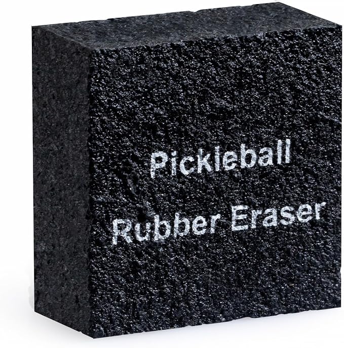 Pickleball Paddle Eraser, Best Carbon Fiber Pickle Ball Racket Cleaner, Fast & Easy Rubber Bar to Remove Ball Residue, Dirt, & Minor Scrapes, Scratches (1PCS)