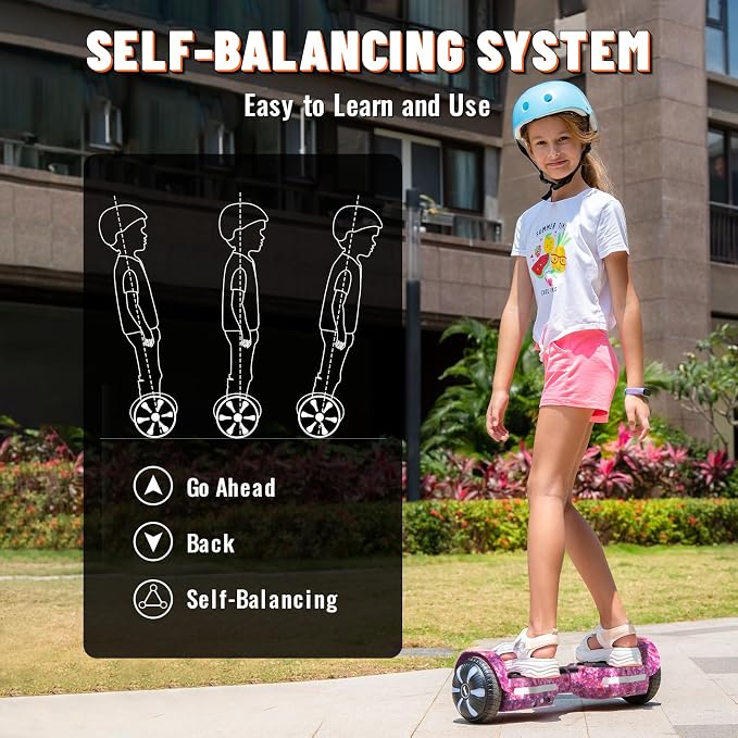 SIMATE Scooter, Bluetooth Speakers and LED Light-Up Wheels, APP Control, Dual 250W Motors, 8.5 mph Max Speed & 8.5 Miles Max Range, Gifts for Kids Adults Girls Boys