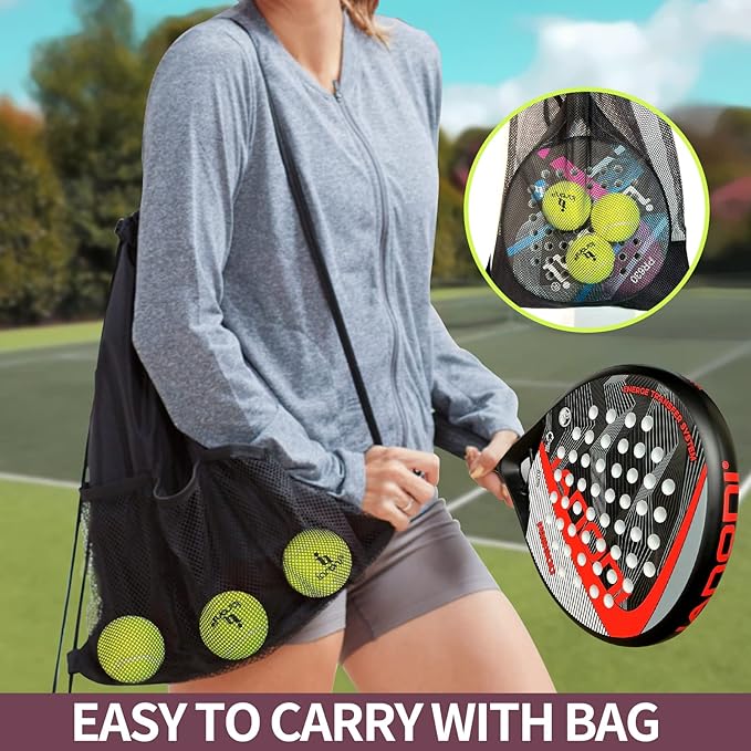 Padel Racket Carbon Fiber Surface with EVA Memory Flex Foam Core Lightweight Padel Racquet