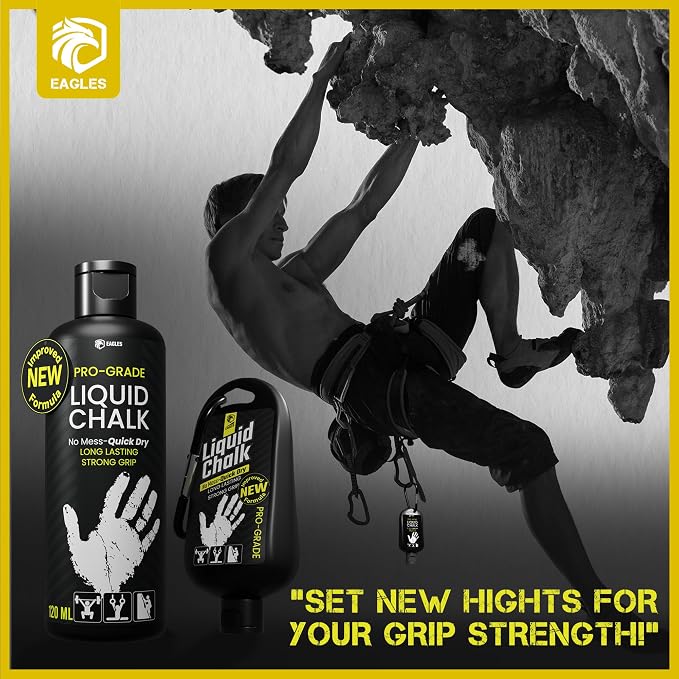 EAGLES Dry Hand Grip Enhancer, 1, 2 or 3 Pack Non-Sticky Anti-Slip Solution for Pole Dancing, Sweaty Hands Dry Grip for Football Tennis Golf Gymnastics Gaming Weightlifting Pole Fitness