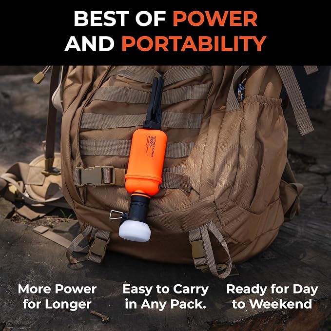 ELECOM NESTOUT Rugged Power Bank, 10000mAh Outdoor Battery Charger, 20W USB-C Fast Charging PD, Waterproof IP67, Durable Shockproof, Battery Pack for iPhone Hiking Travel Camping (Orange, 10000mAh)