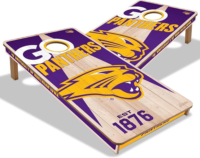 YouTheFan NCAA 2’ x 4’ Professional Wood Cornhole Game