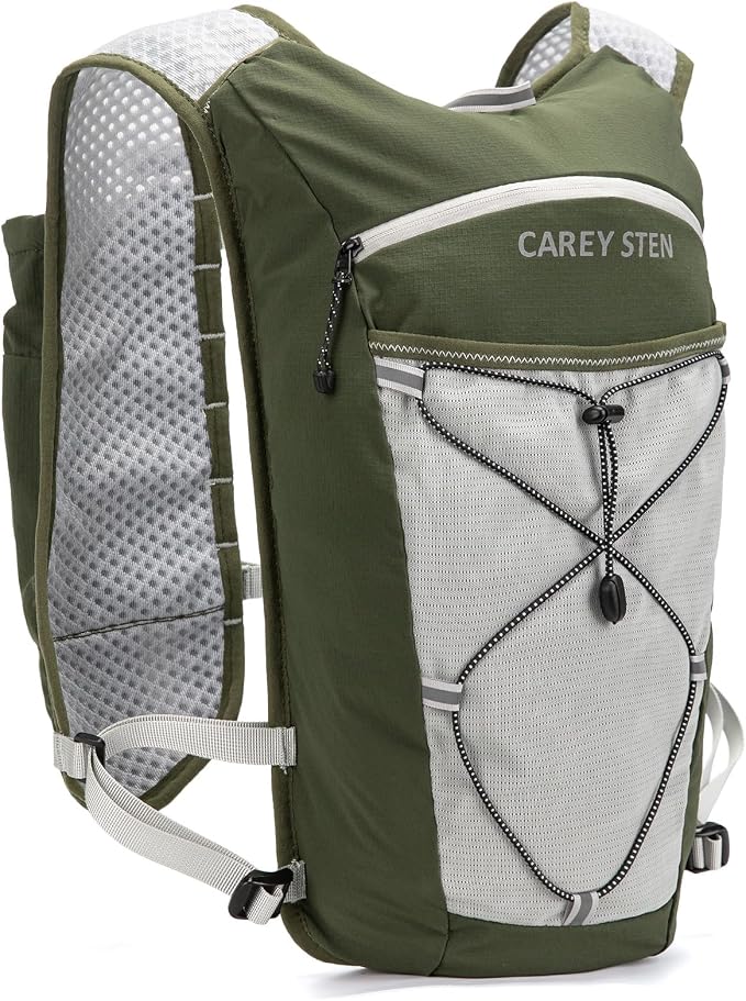 Carey STEN Lightweight Running Hydration Vest, Breathable Outdoor Backpack for Trail Running, Hiking, Cycling & Marathon, Suitable for Both Men and Women