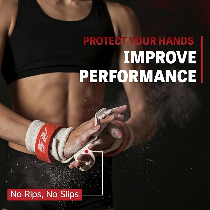 Reisport Protec Uneven Bar Gymnastics Grips for Women - Triple Strength Leather Hand Grips for Gymnastics Bars - Gymnastics Equipment & Accessories for Advanced Gymnasts
