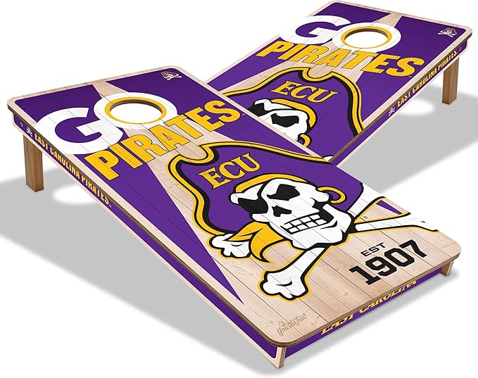 YouTheFan NCAA 2’ x 4’ Professional Wood Cornhole Game