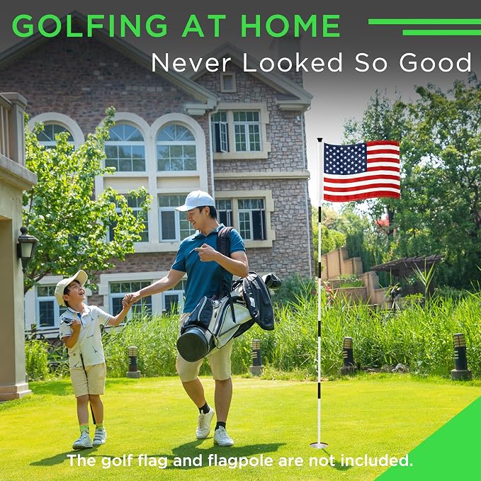 KINGTOP 6Inch Golf Hole Cup with Hole Cover for Backyard Practice Putting Green, Fit PGA | LPGA | USGA Regulations