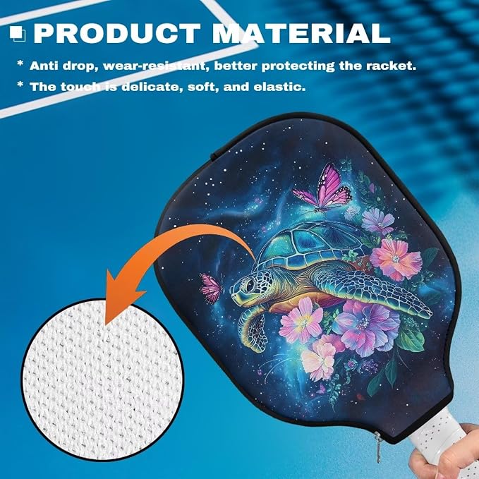 Blue Camo Corgi Pattern Print Pickleball Paddle Covers Only Paddles Holder Sleeve Fits Most Rackets