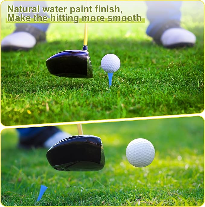 Vinsot 1000 Pcs Golf Tees Bulk 3-1/4'' Wooden Tees for Driving Range, Golf Club Accessories for Men Dad
