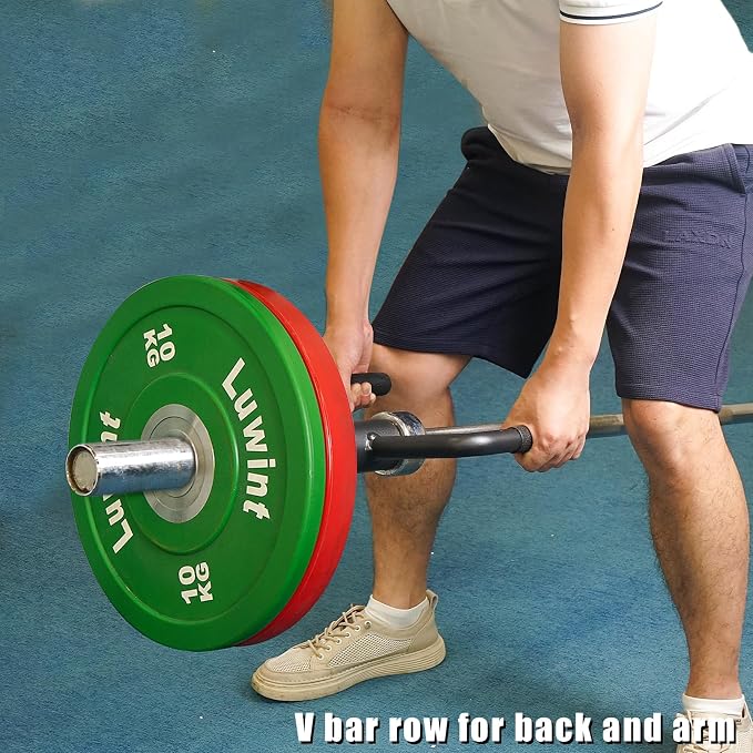 Luwint Landmine Handles T Bar Row Attachments, V Bar Handle and Single Arm Row Exercise Accessories for Home Gym, Fits 2’’ Olympic Barbell