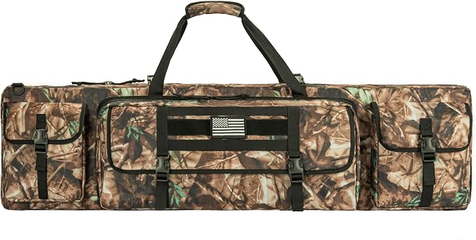 28" 32" 36" 42" 46" 48" 51" 55" Soft Double Rifle Bag, Portable Long Rifle Bag for Outdoor Hunting Shooting, Gun Case Storage & Transportation, with Multiple Colors